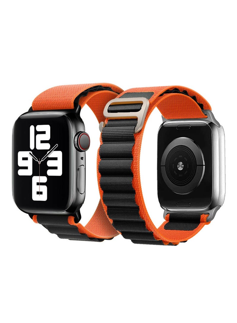 Alpine Loop Band For Apple Watch Band 38mm/40mm/41mm Nylon Woven Sport Strap Compatible with iWatch Series 7/SE/6/5/4/3/2/1 Adjustable Strap - Image 1