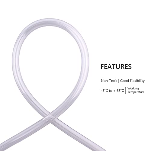 DERNORD PVC Tubing 1/4"ID X 3/8"OD Flexible Clear Vinyl Hose 10 Feet for Food Grade - Image 4