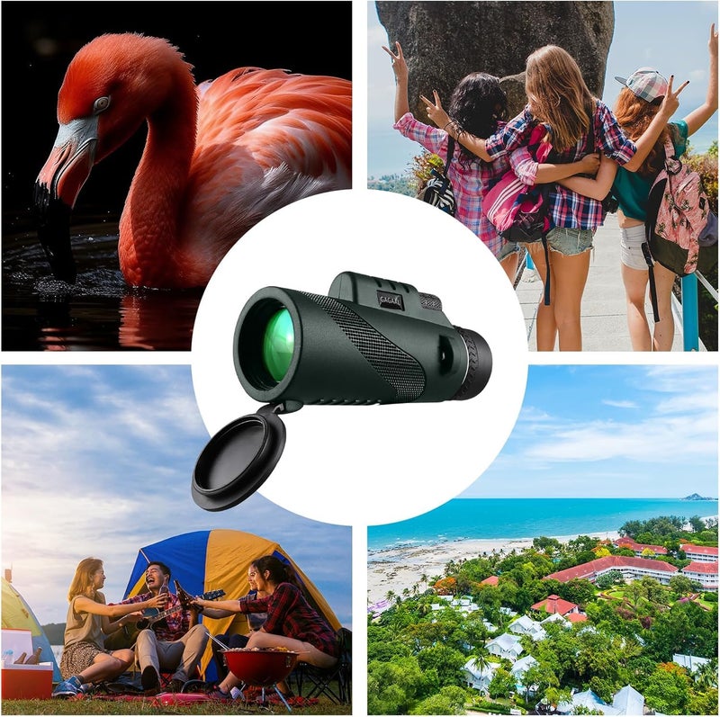GAGAAL 40x60 Monocular-Telescope BAK4 High for Smartphone HD Monocular Adapter Hunting Wildlife Bird Watching Travel Camping Hiking - Image 5