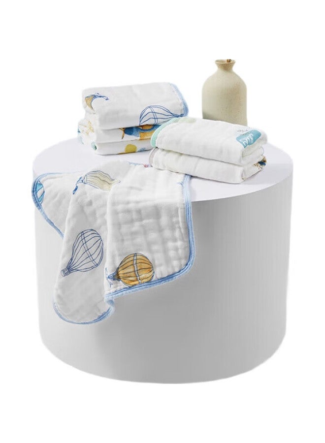 Emxee Baby Drool Bib, Cotton Newborn Handkerchief, Gauze Face Towel, Baby Towel, Bath Face Wipe, Small Square Towel, 6-Pack - Image 1