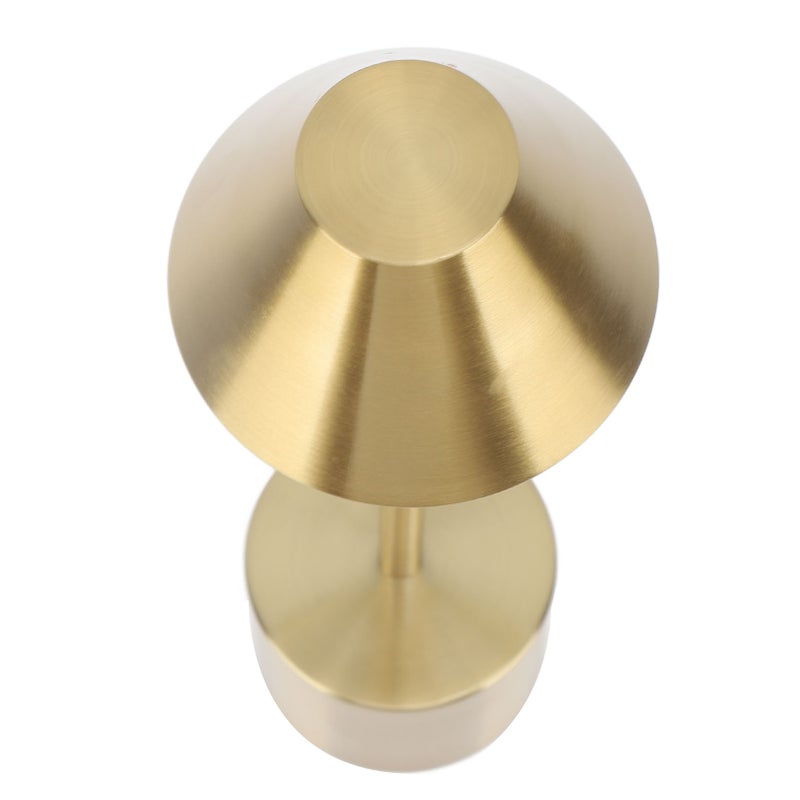 LED Table Lamp 3 Color Modes Dimmable 2000mAh Type C Charging Portable Cordless Metal Desk Light for Bedside Room Gold - Image 1