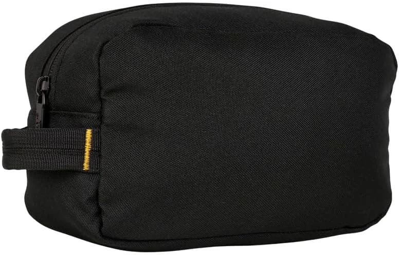 كاتربلر CATERPILLAR Cargo Voyager Toiletry Pouch - Black Polyester with Zipper Closure