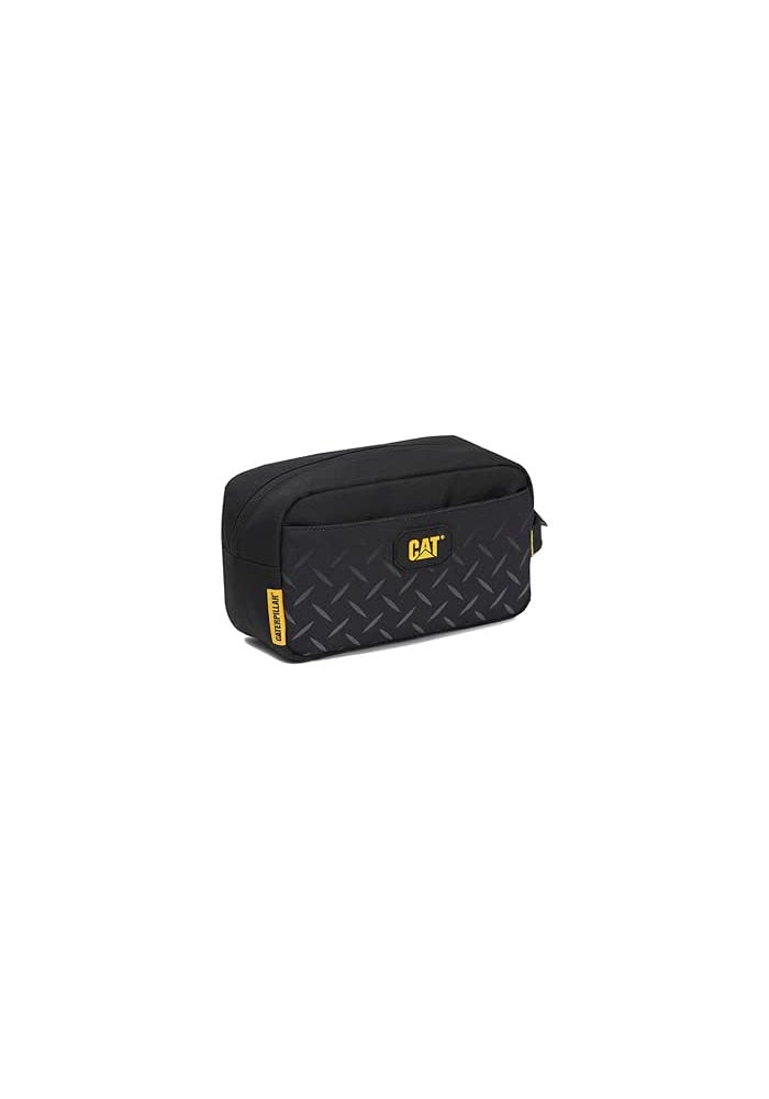 CATERPILLAR Cargo Voyager Toiletry Pouch - Black Polyester with Zipper Closure - Image 3