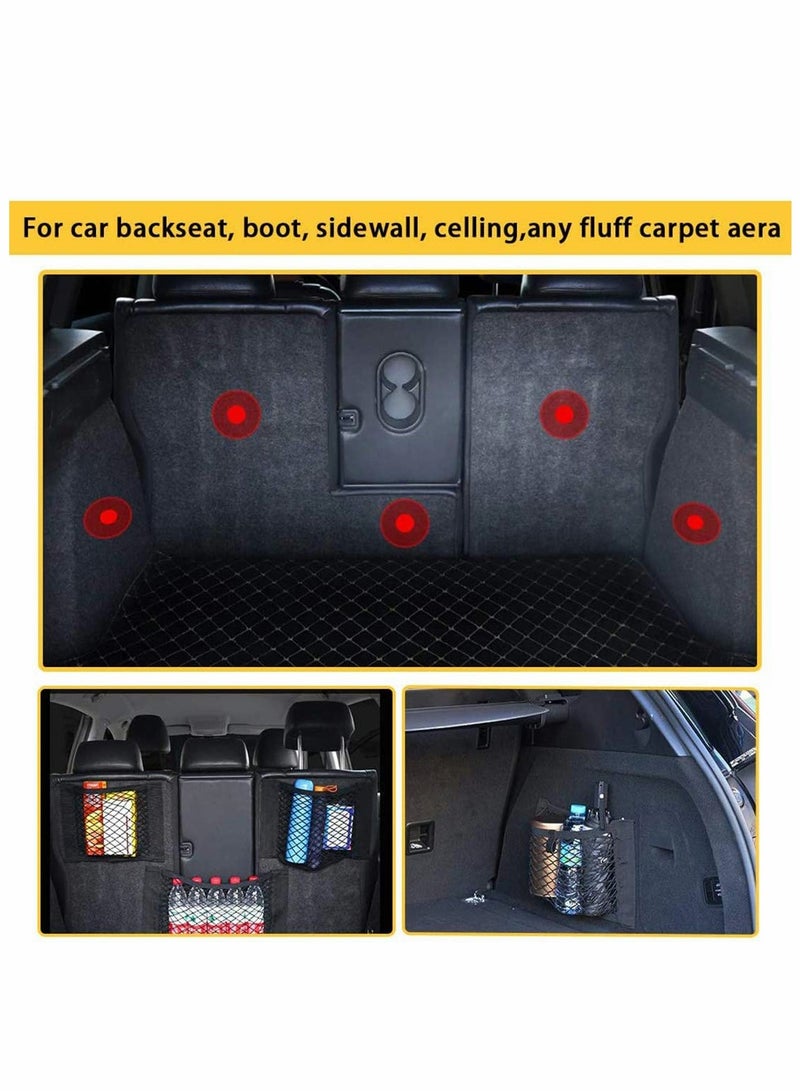 2 Pack Storage Net for Bottles/Groceries,Storage Organizers for Car/Truck/Trunk Multifunctional Mesh Car Boot Tidy Organiser Cargo Net Storage for Vehicle  - Image 3