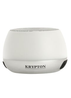 كريبتون مكبر صوت لاسلكي صغير ملون من كريبتون - KNMS5396/مكالمات بدون استخدام اليدين، شحن من النوع C، اتصال TWS/ حجم صغير مع حجم قوي مثالي للداخل والخارج/ يدعم 2 مكبر صوت لاسلكي، صوت ستيريو محيطي 360 درجة/ لون أبيض، ضمان لمدة عامين  - Image 1