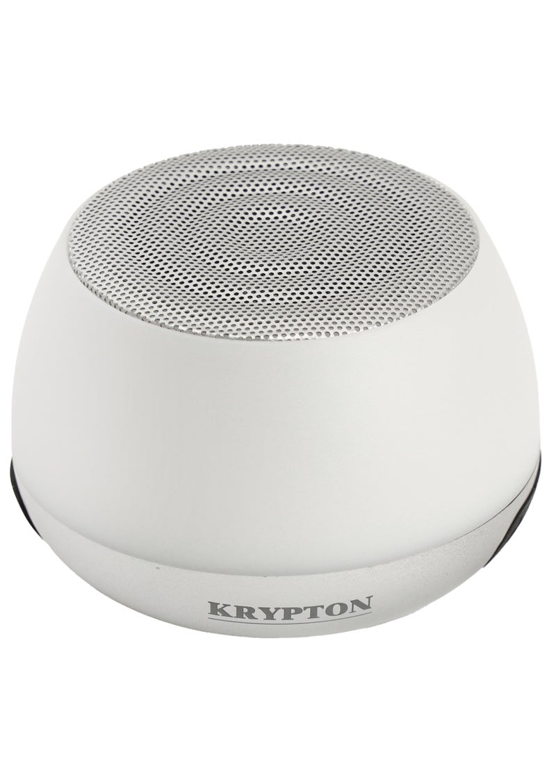 KRYPTON Krypton Colourful Small RGB Light Wireless Speaker- KNMS5396/Hands-Free Call, Type C Charging, TWS Connection/ Small Size with Powerful Volume Ideal for Indoor and Outdoors/ Support 2 Wireless Speaker, 360 Surround Stereo Sound/ White Color, 2 Years Warranty  - Image 3