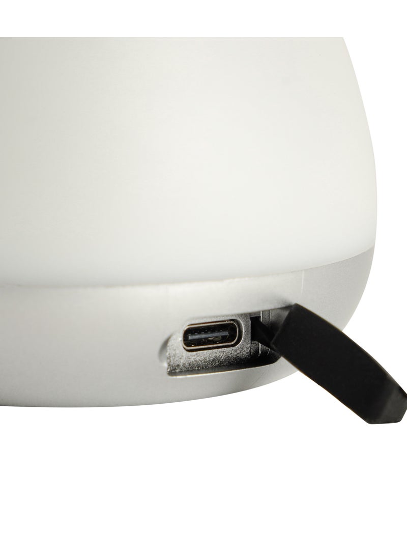 Krypton Colourful Small RGB Light Wireless Speaker- KNMS5396/Hands-Free Call, Type C Charging, TWS Connection/ Small Size with Powerful Volume Ideal for Indoor and Outdoors/ Support 2 Wireless Speaker, 360 Surround Stereo Sound/ White Color, 2 Years Warranty