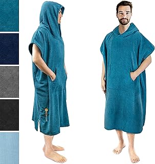 Suncube SUN CUBE Surf Poncho Changing Robe with Hood | Thick Quick Dry Microfiber Wetsuit Changing Towel for Surfing Beach Swim - Image 1