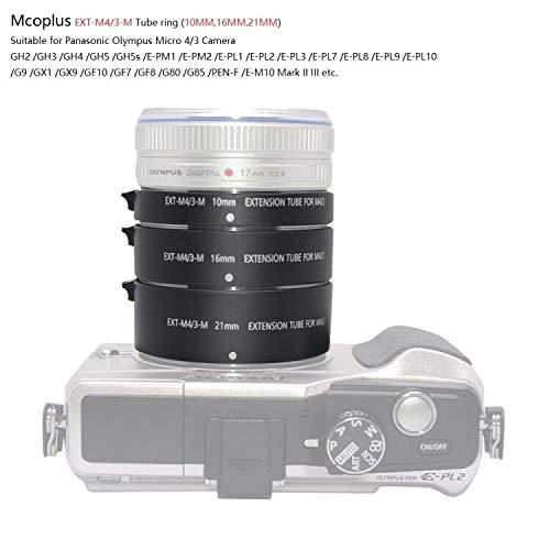 Mcoplus EXT-M4/3-M Automatic Extension Tube for Olympus Panasonic Micro 4/3 System Camera（10 16 21） - Image 2