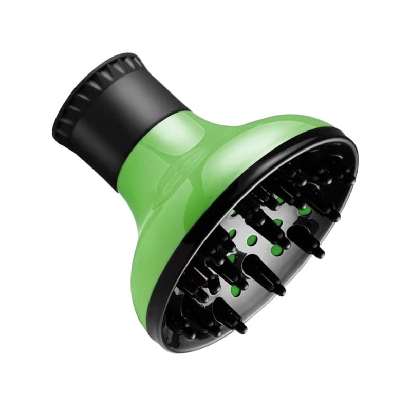 Green Hair Diffuser Nozzle For Dryer Curly Wavy Hairstyles Women Men Salon Use - Image 2