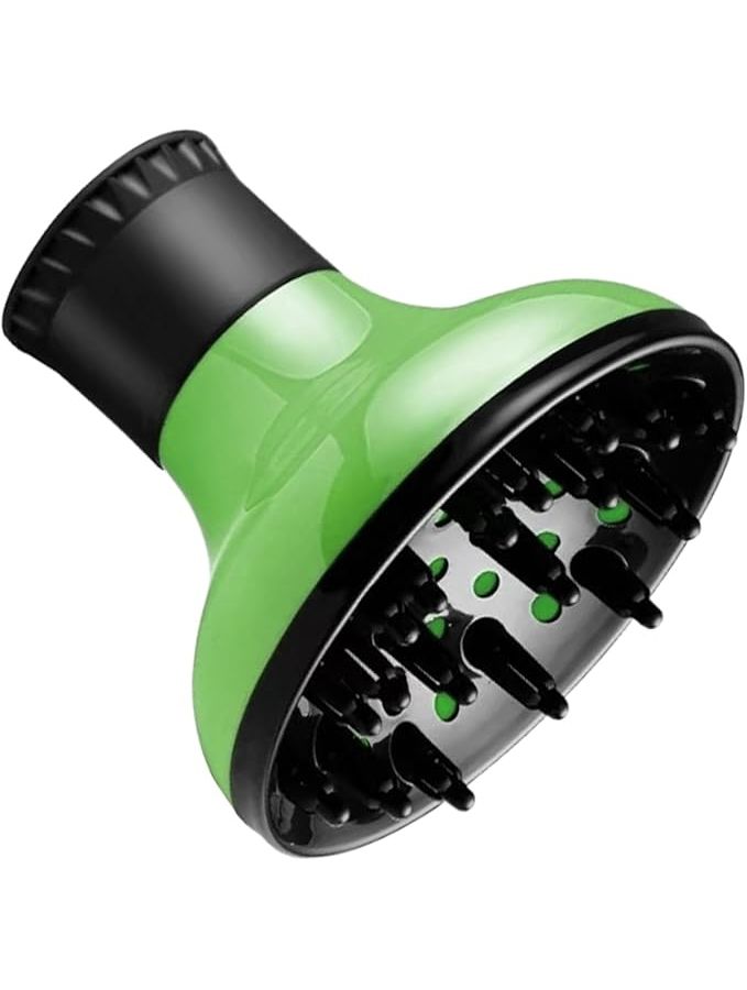 Green Hair Diffuser Nozzle For Dryer Curly Wavy Hairstyles Women Men Salon Use - Image 1