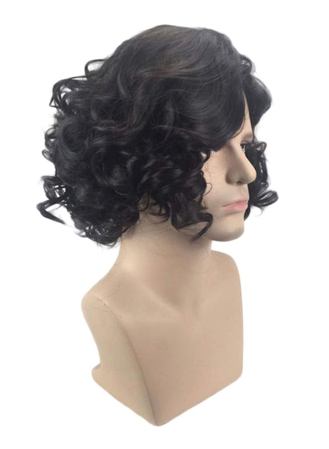 Loquat Lace Front Synthetic Short Wavy Wig Black - Image 2