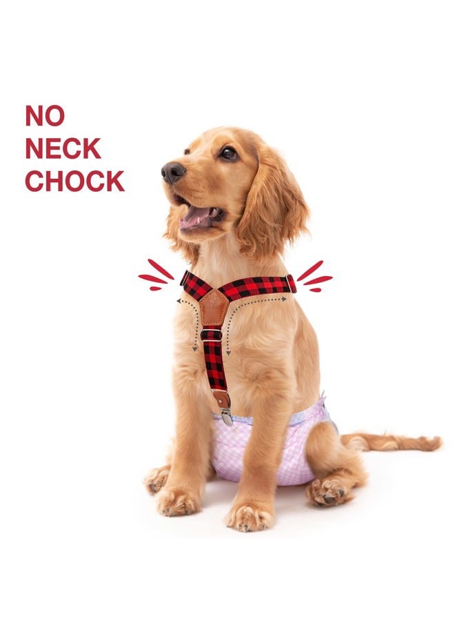 Pet Soft حمالات كلاب 2 قطعة حمالات حفاضات للكلاب الإناث لحفظ حفاضات الكلاب لحمالة تنورة الكلاب، فستان الكلاب (مربعات، XS/S) - Image 2