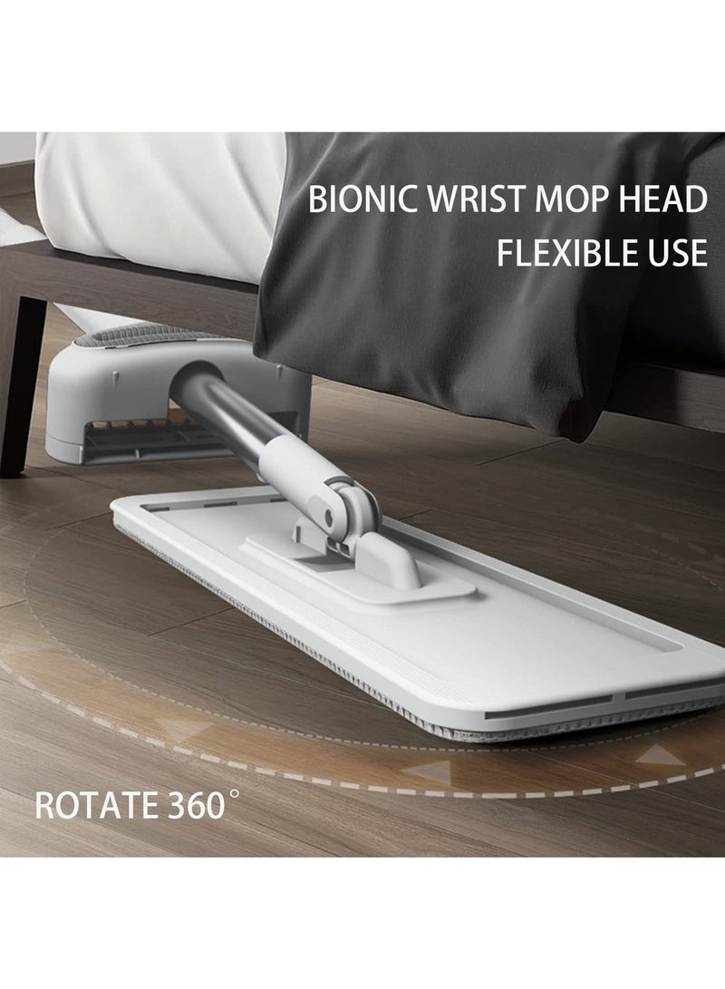 HOMESTAR Microfiber Hardwood Floor Mop, Wet & Dry Self-Screw Leveling Household Cleaning Mop with 3 Washable and Reusable Replacement Pads for Laminate Tile Marble Wood Floors - Image 5