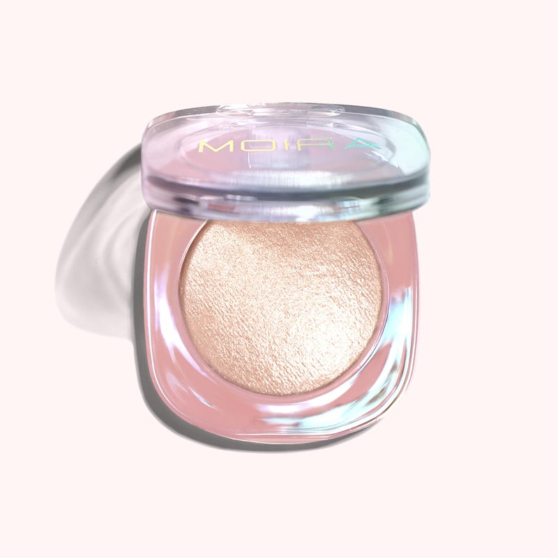 Moira Dreamlight Highlighter 007 Reckless Love Powder Shimmery Compact Pink