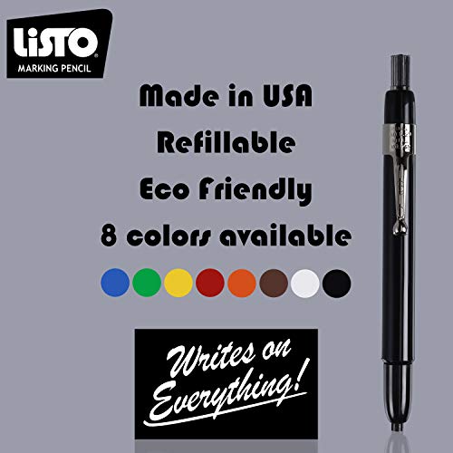 Listo 1620 Box of 12 Green Color China Markers/Grease Pencils/China Marking Pencils/Wax Pencils - Image 4