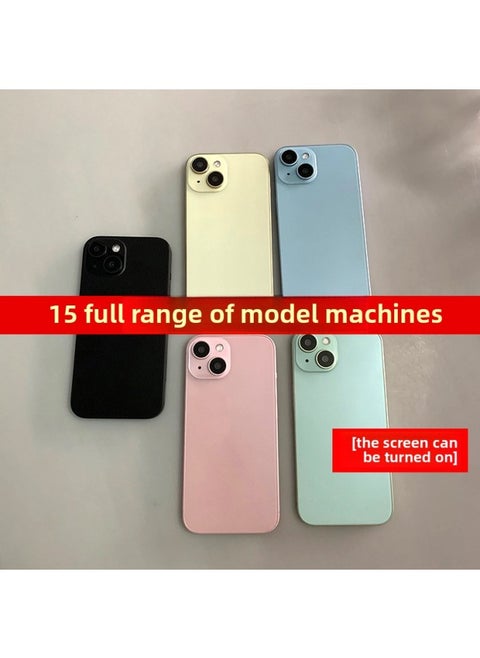 Applicable To For Iphone 15 15plus 15Promax Mobile Phone Model Simulation Test Counter Display Brightable Screen-Applicable Models:[bright Screen Model] 15pro-blue (glass Screen)