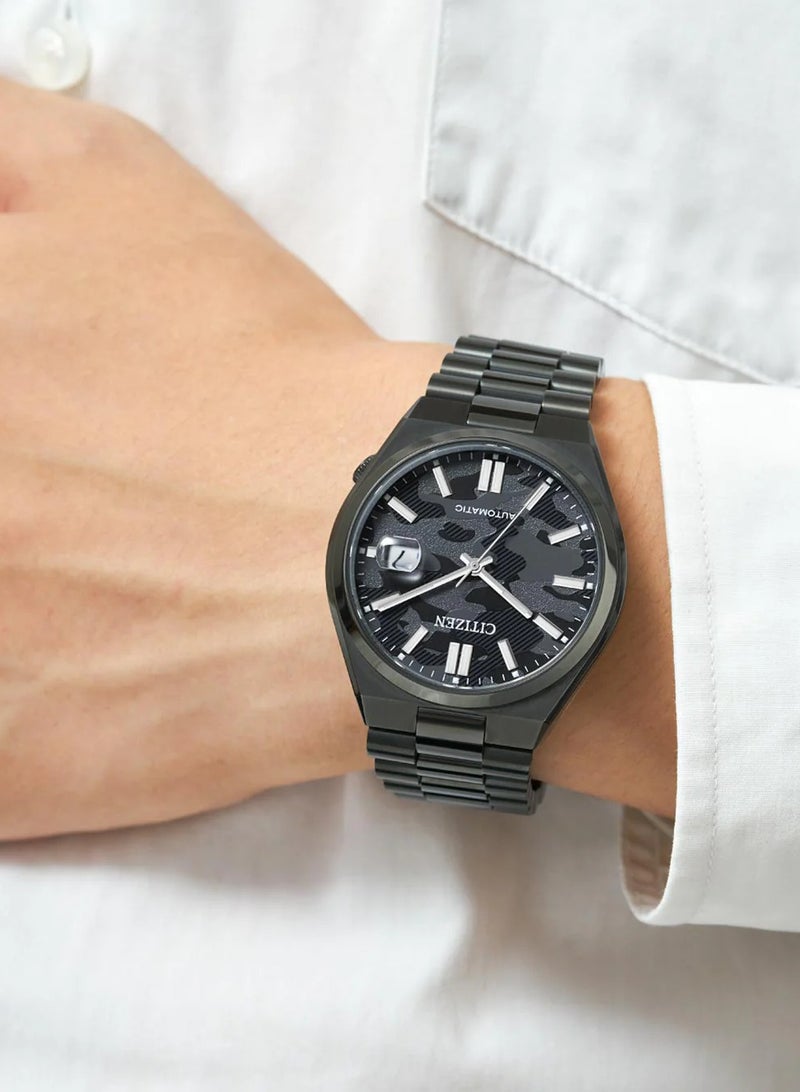 Citizen Boutique CITIZEN Men's Black Stainless Steel Watch, Automatic | NJ0155-87E - Image 4