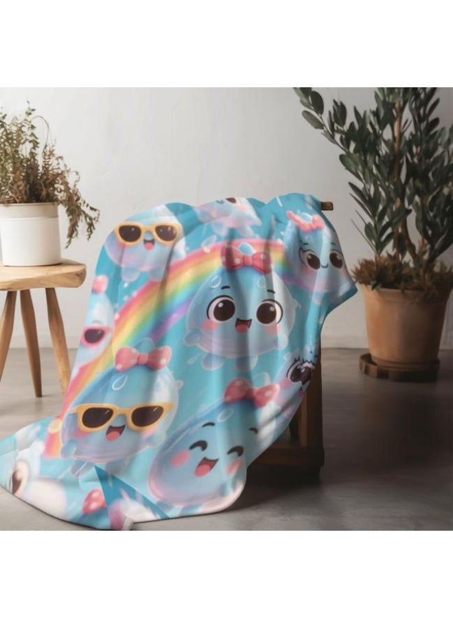 عام Wisdom Fairy (أحدث) بطانية رقيقة من الفانيلا (دافئة ومريحة، ومناسبة للنوم، واستخدام اللعبة، وإزالة الغبار والرمل) 150 سم * 200 سم - 100 - Image 3