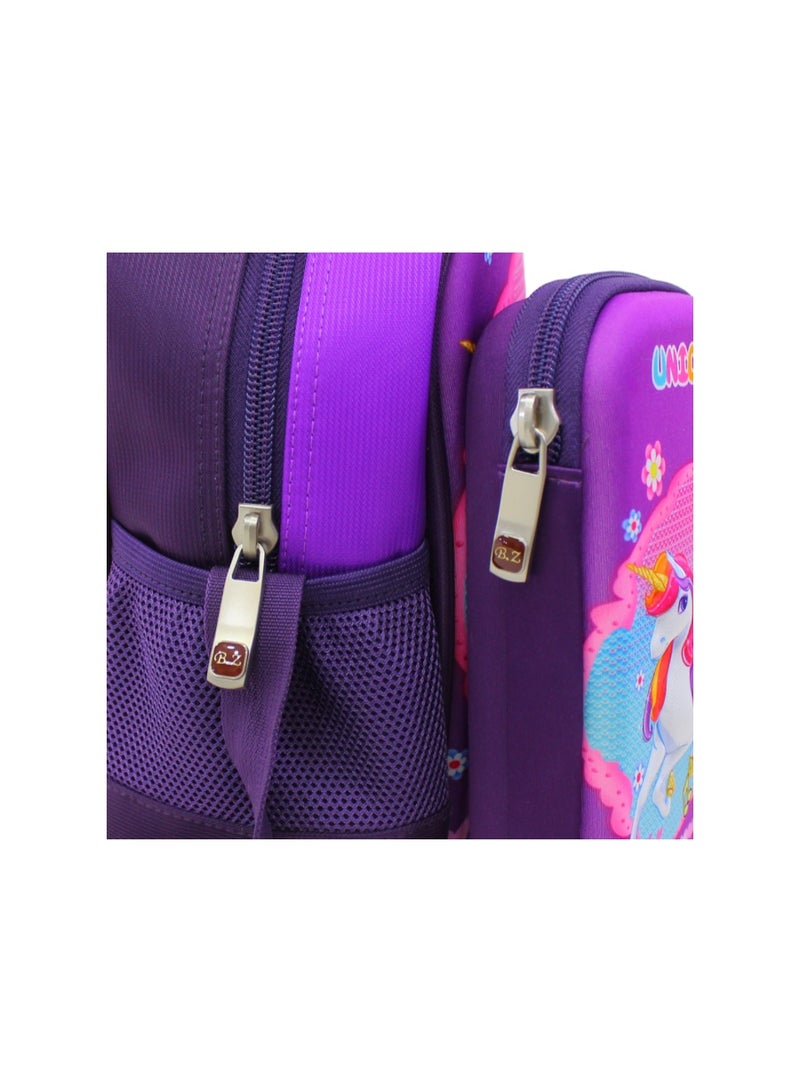 BZ Unicorn (Lunch Bag + Pencil Case) – Purple - Image 3