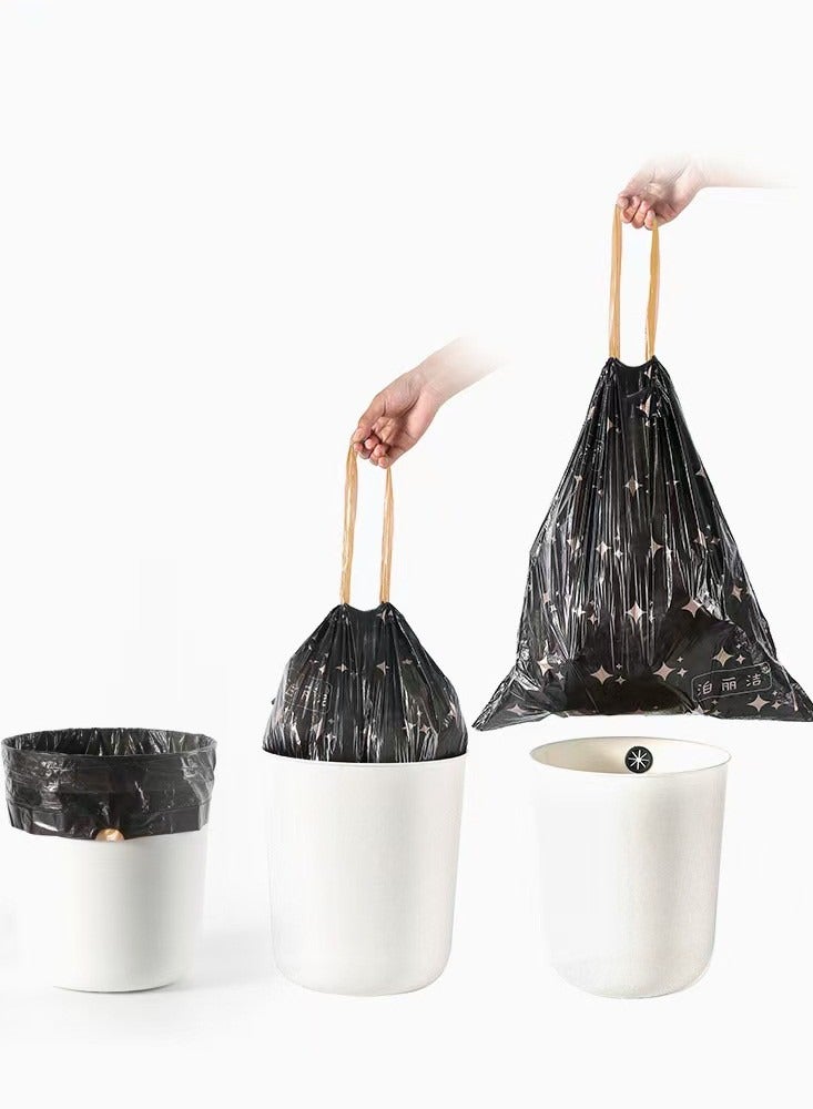 Drawstring Garbage Bag Thickened And Non Dirty Automatic Hand Closing Portable Plastic Bag Household Kitchen  - Image 5