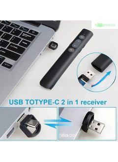 Gasin PPT page turning pen multi-functional business remote control teaching demonstration USB charging battery laser page turning pen  - Image 3