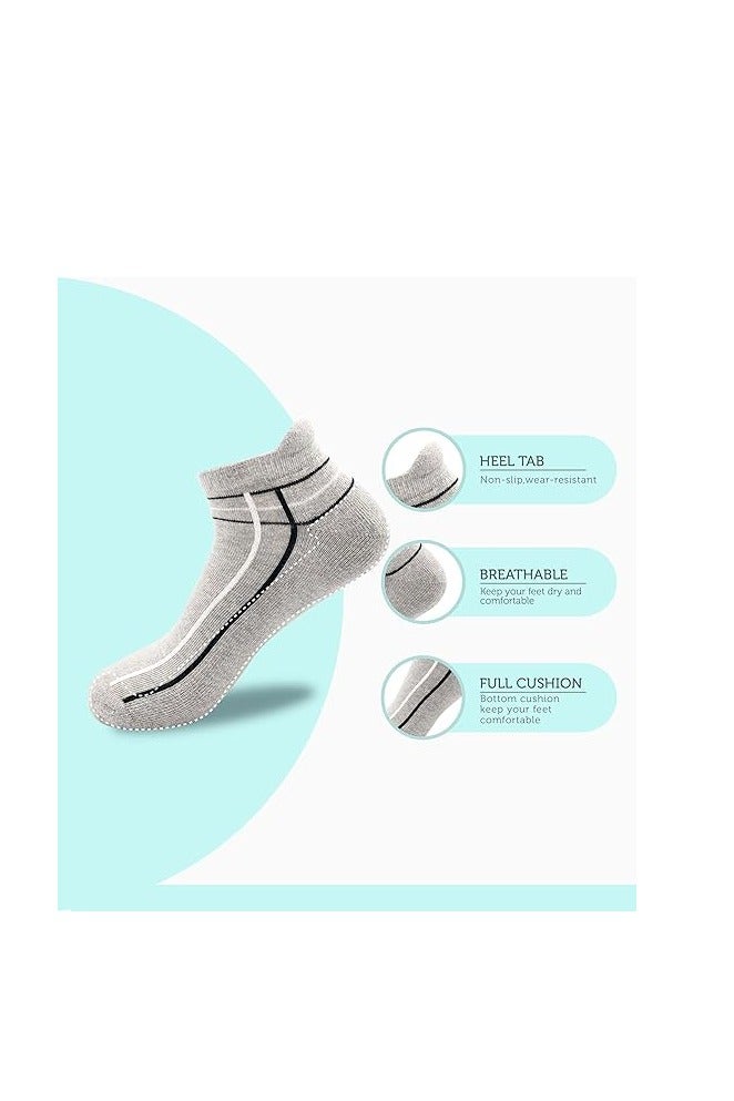 Assorted Cushioned Ankle Socks - 4 Pack - Image 2