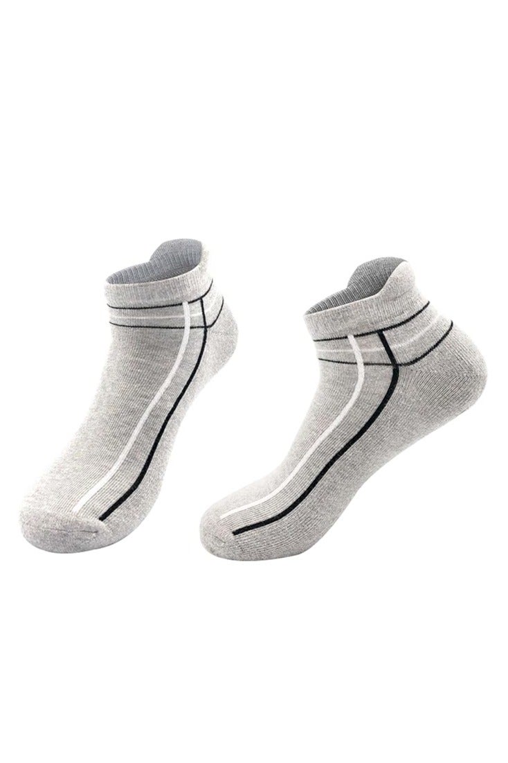 Assorted Cushioned Ankle Socks - 4 Pack - Image 4