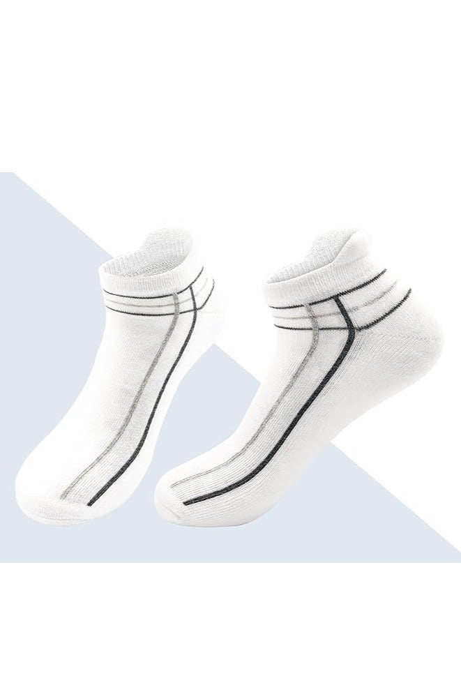 Assorted Cushioned Ankle Socks - 4 Pack - Image 3