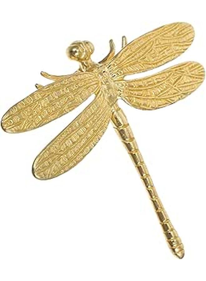 Brass Dragonfly Drawer Pulls Cabinet Handles Animal Shape Knobs For Kitchen Furniture - Image 1