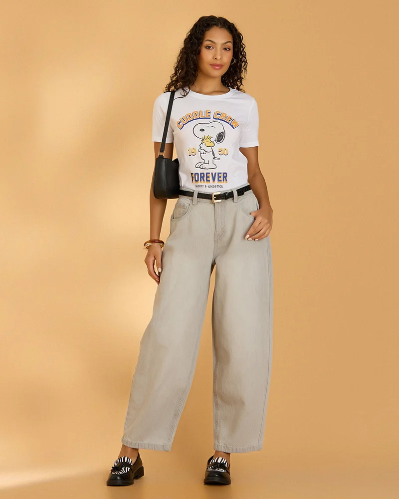 Redtag Women Grey Baggy Balloon Jeans