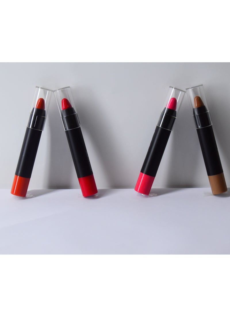 Lipstick Cream Purple Number 3 Brown Number 16 Red Number 10 Orange Number 2