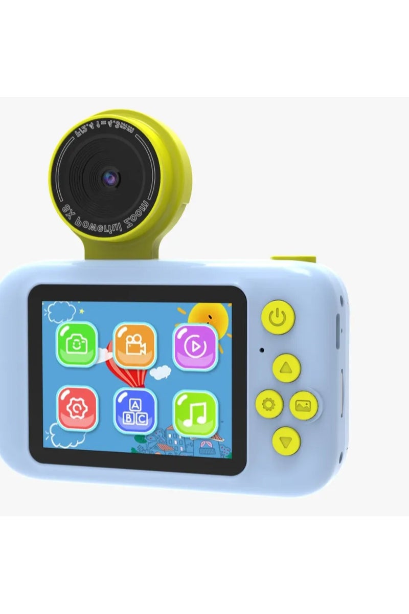 Generic Flip Digital Camera for Kids with Tripod Stand and 2.4 Wide Screen / 4H Battery Life / 48MP Image Resolution / 180° Flip Lens - Blue - Image 5