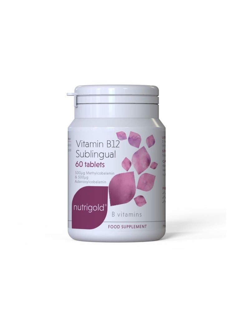 Nutrigold Vitamin B12 Sublingual x 60 Tablets
