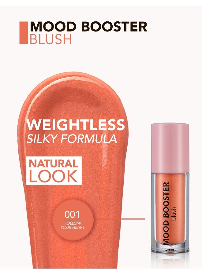 flormar Mood Booster Blush – 001 Follow Your Heart – Buildable Cream Blush, Radiant Finish, Soft Blendable Texture Follow Your Heart - Image 5