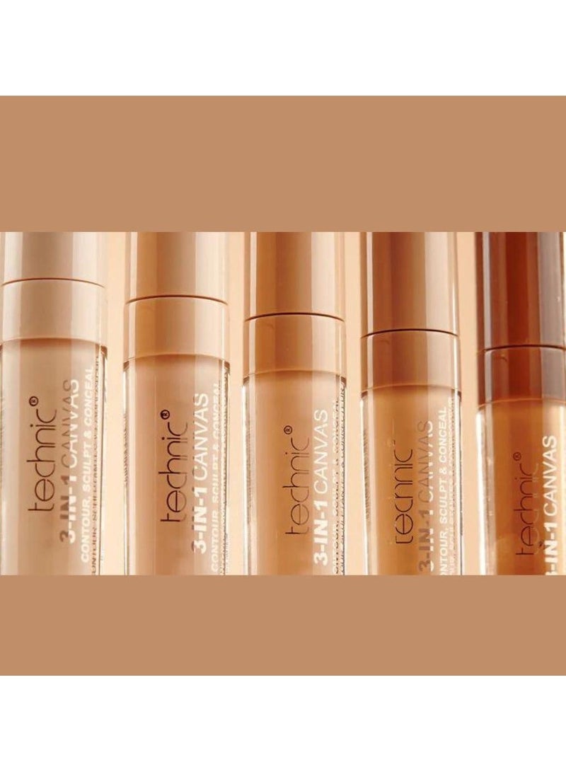 Technic 3 In 1 Canvas Conceal & Contour Beige 8ml - Image 4