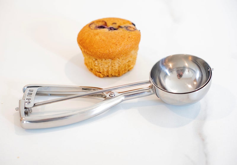 Jenaluca Jumbo Ice Cream Scoop - Cupcake and Muffin Scooper - 1/2 Cup Disher Size #8 scooper for icecream, batter & food portions - Image 5