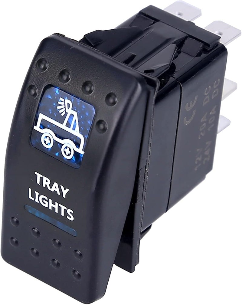 Wivplex 5pin Lighted Toggle Switch for 12V Vehicles - Image 1