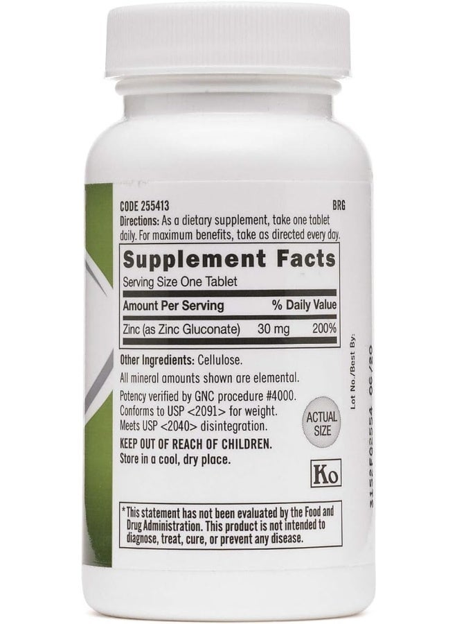 GNC Zinc 30 Mg - Image 2