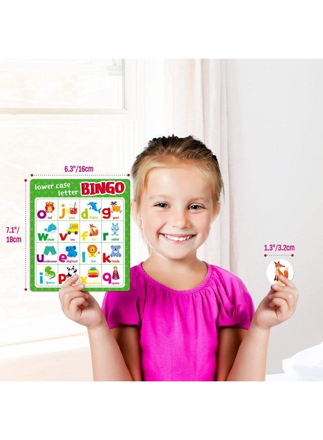 Alphabet Bingo Game Uppercase/Lowercase/Number Bingo Game Abc And 123 Bingo Board Game For Kindergarten And Preschool Kids 48 Perfect For Classroom & At Home