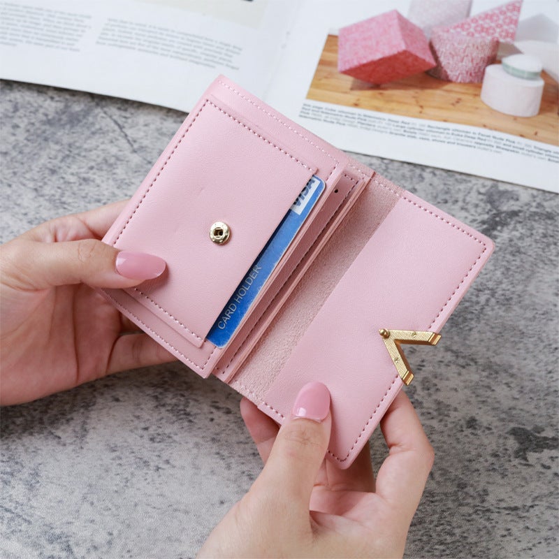 Multifunctional Solid Color PU Leather Wallet, RFID Blocking Design Portable Daily Storage Purse for Cards Cash Coin Business Use - Image 2