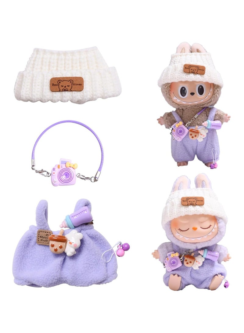 general labubu doll clothes, labubu plush jumper clothes, labubu doll clothes, for labubu doll 17 cm - Image 1