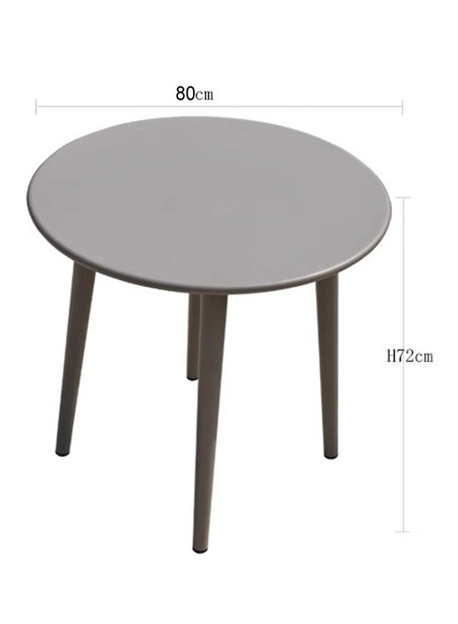Broyhome Patio outdoor Table,Outdoor Restaurant Table,Balcony Tablefor Patio Coffee Beige color - Image 2