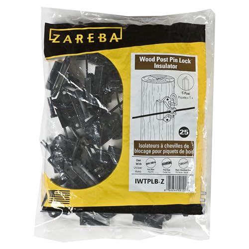 Zareba IWTPLB-Z Wood Post or T-Post Insulator,Black 25 Pack - Image 2