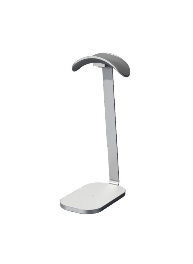 Generic - Product Wireless Charging Earphone Stand Headset Stand Headset Aluminum Metal Stand Airpods Max-Color:Wireless Charging Silver White Model (15w) - Image 1