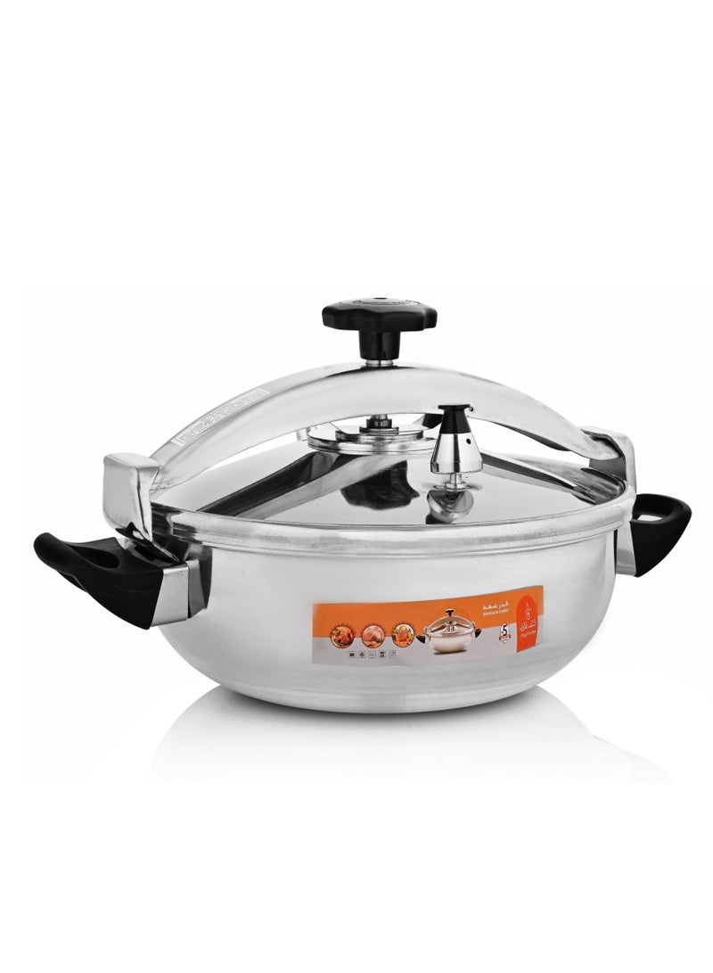 السيف غاليري قدر ضغط بخاري المونيوم السيف غاليري، 9 لتر، 32 سم، سماكة 3 ملم - فضي - Image 1