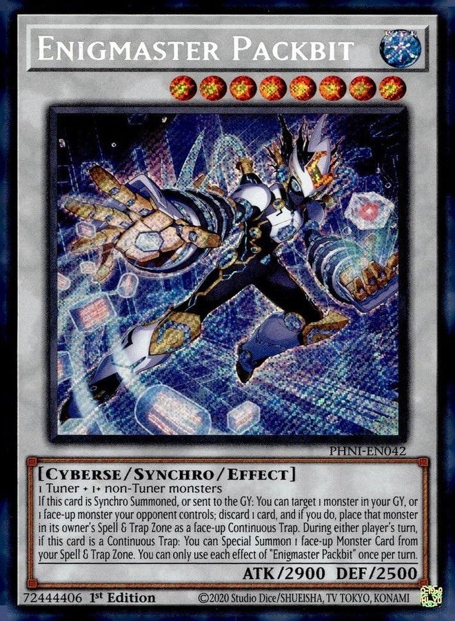 Yu-Gi-Oh! Enigmaster Packbit - PHNI-EN042 - Secret Rare - 1st Edition - Image 2