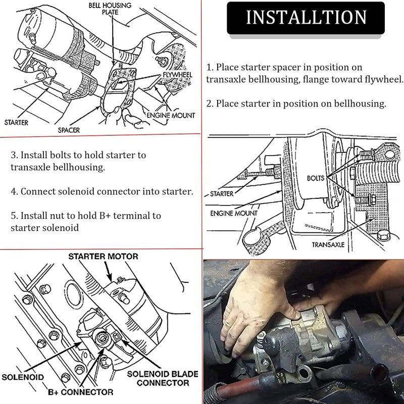 CASTNOO مجموعة فاصل البداية CASTNOO مع البراغي لمحركات Cummins 5.9L 1994-2002 شاحنات Ram 2500 و 3500 - Image 5