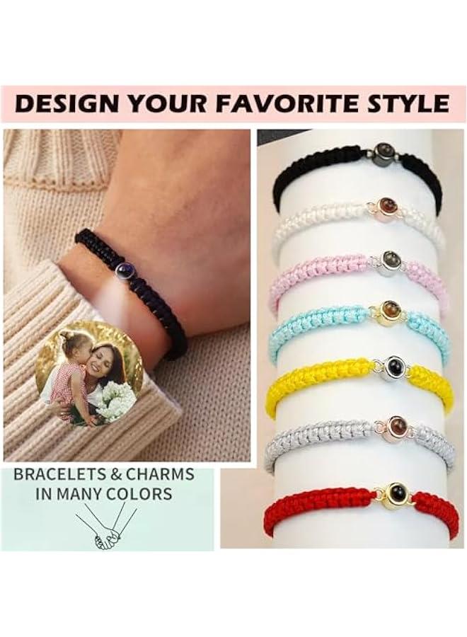 Arabest Custom Bracelets with Photos, Projection Bracelet with Picture inside, Picture Bracelet Personalized Photo, Anniversary Memorial Gifts for Women/Men/Couple/Family/Friend/Dog/Cat - Image 5