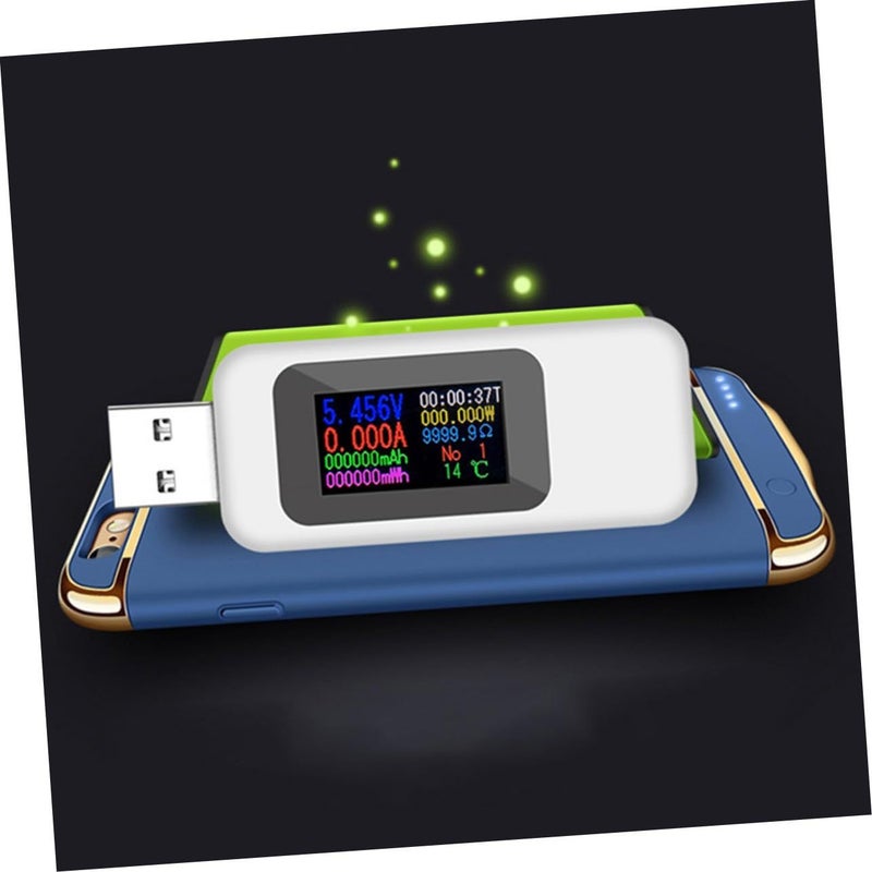 2Pcs USB Power Tester Voltmeter Ammeter LCD Screen Battery Capacity Monitor - Image 5